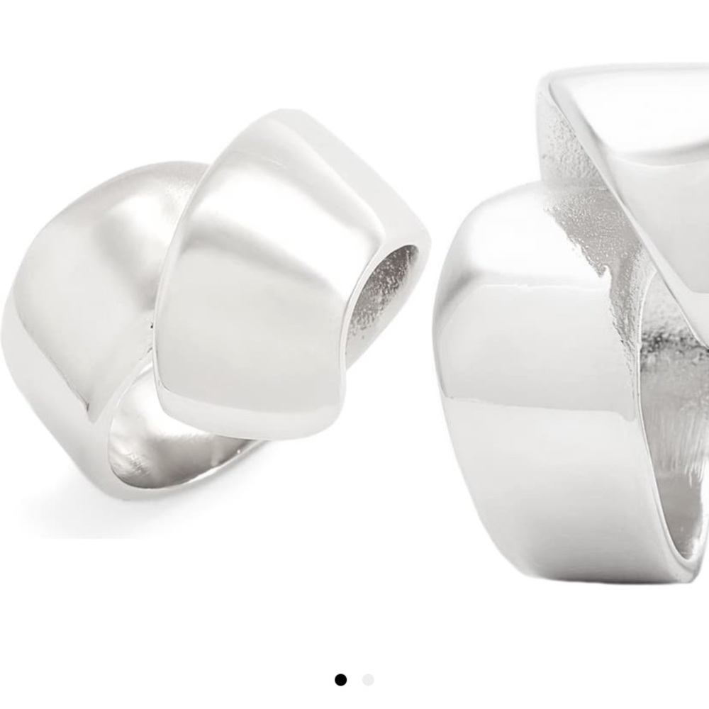 Metal and Stone Bold Crossover Ring